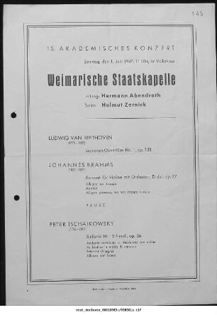 15. Akademisches Konzert
