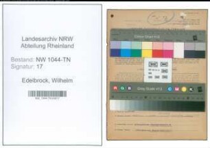 Entnazifizierung Wilhelm Edelbrock , geb. 23.09.1914 (Fuhrunternehmer)