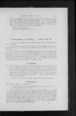 Versammlung zu Elbing. - 1425 Aug. 19.