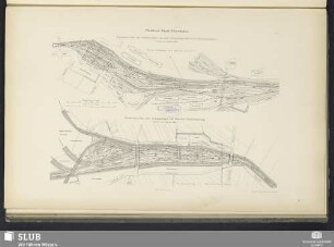 Situations-Plan der Geleisanlagen auf dem Schlesischen Bahnhof (Personenstation) ; Situations-Plan der Geleisanlagen auf Bahnhof Charlottenburg