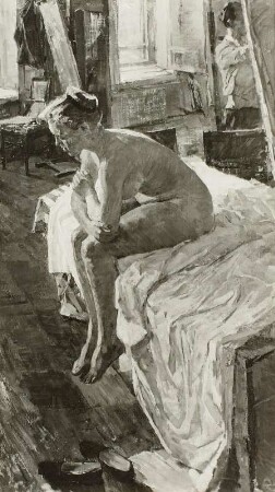 Sitzender weiblicher Akt