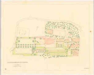 Gartenanlage Teutonen-Garten, Marburg: Lageplan, 1:250
