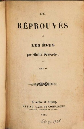 Les réprouvés et Les élus, par Émile Souvestre, 4