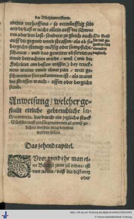 Das zehend capitel.