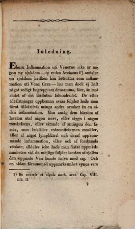Akademisk Afhandling om Phlebitis