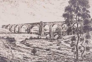 Halsbrücke, Altväterbrücke, Aquädukt für den Kunstgraben der Grube St. Anna samt Altväter (1686/1715) und Brücke der Alten Meißner Landstraße (16. Jh.)
