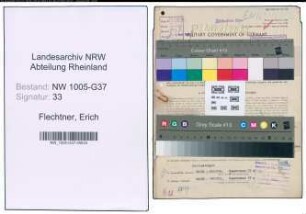 Entnazifizierung Erich Flechtner , geb. 03.09.1884 (Verw.Angestellter)