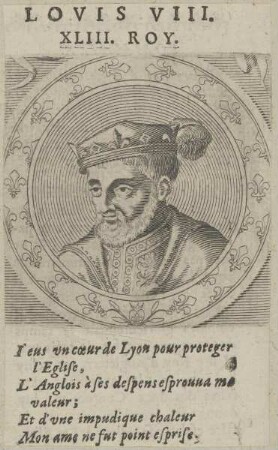 Bildnis von Lovis VIII., König von Frankreich