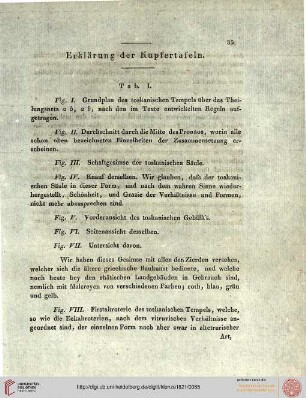 Erklärung der Kupfertafeln