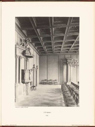 Märkisches Museum, Berlin: Innenansicht Vortragssaal (aus: Neubauten der Stadt Berlin, Bd. VIII, 1909)
