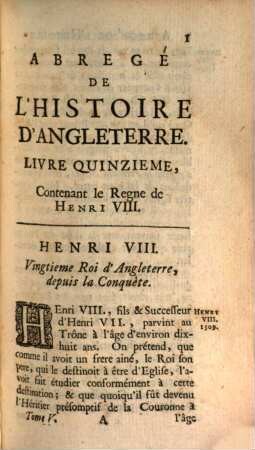 Abrégé De L'Histoire D'Angleterre De Monsieur De Rapin Thoyras, 5