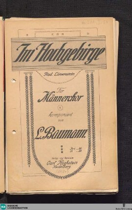Im Hochgebirge : für Männerchor