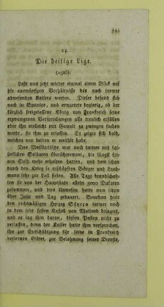 14. Die heilige Lige. (1526)