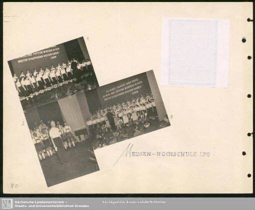 Konzert in der LPG-Hochschule Meißen, Jugendchor des Bergsteigerchores (Bild 1)