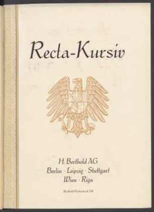 Recta-Kursiv