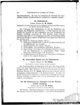 26. Die Entstehung der Steinkohle und der Kaustobiolithe überhaupt