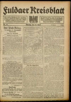Ausgabe vom Montag, den 29. April 1918.