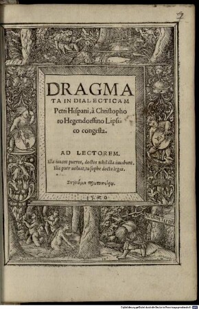 Dragmata In Dialecticam Petri Hispani