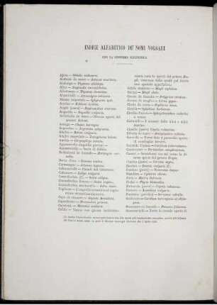 Indice Alfabetico de' Nomi Volgari