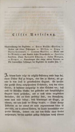 Eilfte Vorlesung.