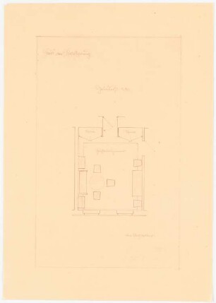 Haus Darré, Berlin-Dahlem Umbau: Möblierung Frühstückszimmer 1:50