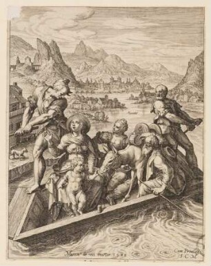 Die Heilige Familie auf dem Weg nach Nazareth