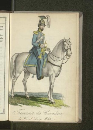 Trompeter der Cavallerie des Bürger-Militairs.