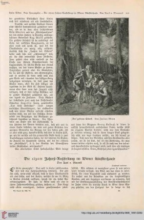 Die 1891er Jahres-Ausstellung im Wiener Künstlerhause