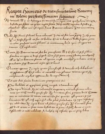 Alchemistische Rezepte u.a.