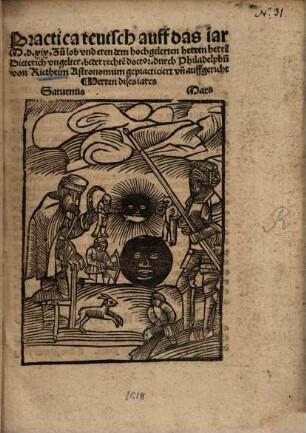 Practica teutsch auff das jar M.D.XIX ...
