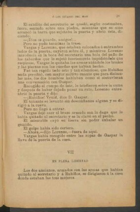 VII - En plena libertad