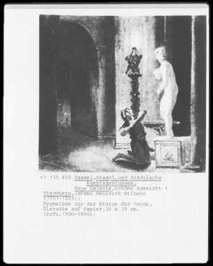 Pygmalion vor der Statue der Venus