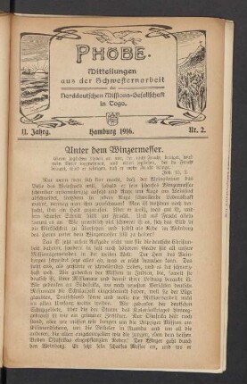11. Jahrg. Hamburg 1916. Nr. 2