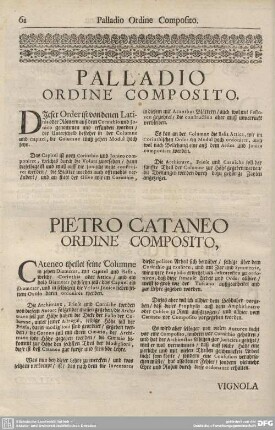 PIETRO CATANEO ORDINE COMPOSITO,