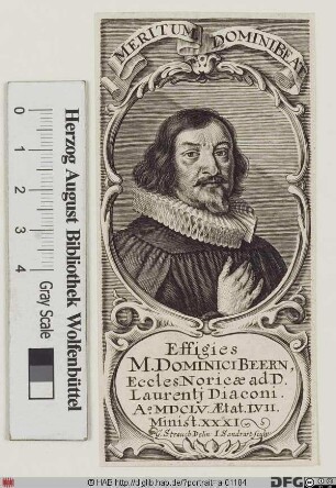 Bildnis Dominicus Beer (Bär, lat. Ursinus)
