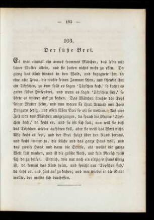 103. Der süße Brei.