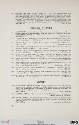 Möbel (Nr. 268-350)