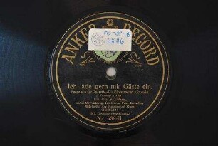 Ich lade gern mir Gäste ein : Szene aus der Operette "Die Fledermaus" / (Strauß)