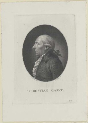Bildnis des Christian Garve