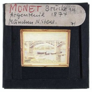 Monet, Seinebrücke bei Argenteuil