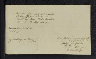 Ph... Hund. – Heidelberg, 09.1808