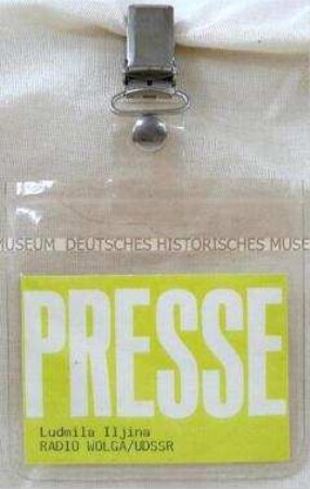 Presseausweis von Ludmila Iljiana