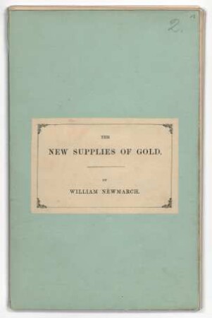 "The New Supplies of Gold"