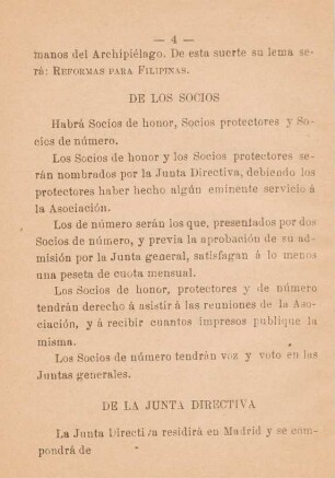De la Junta Directiva
