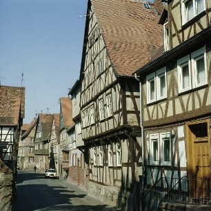 Büdingen. Luckischer Hof. Schrägansicht der Giebelseite