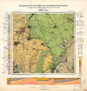 [4036] Calbe a. d. Saale, Geologische Karte von Preußen und benachbarten Bundesstaaten