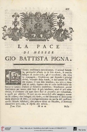 La pace di messer Gio: Battista Pigna