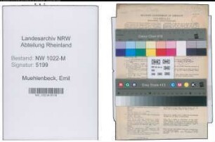 Entnazifizierung Emil Muehlenbeck , geb. 19.08.1902 (Elektriker)
