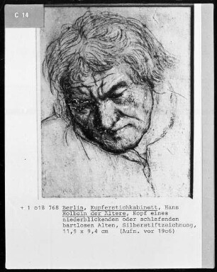 Skizzenbuch — Schlummernder alter Mann (Ulrich Schwarz?)