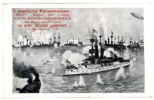 o.Nr.: 3 englische Panzerkreuzer ...